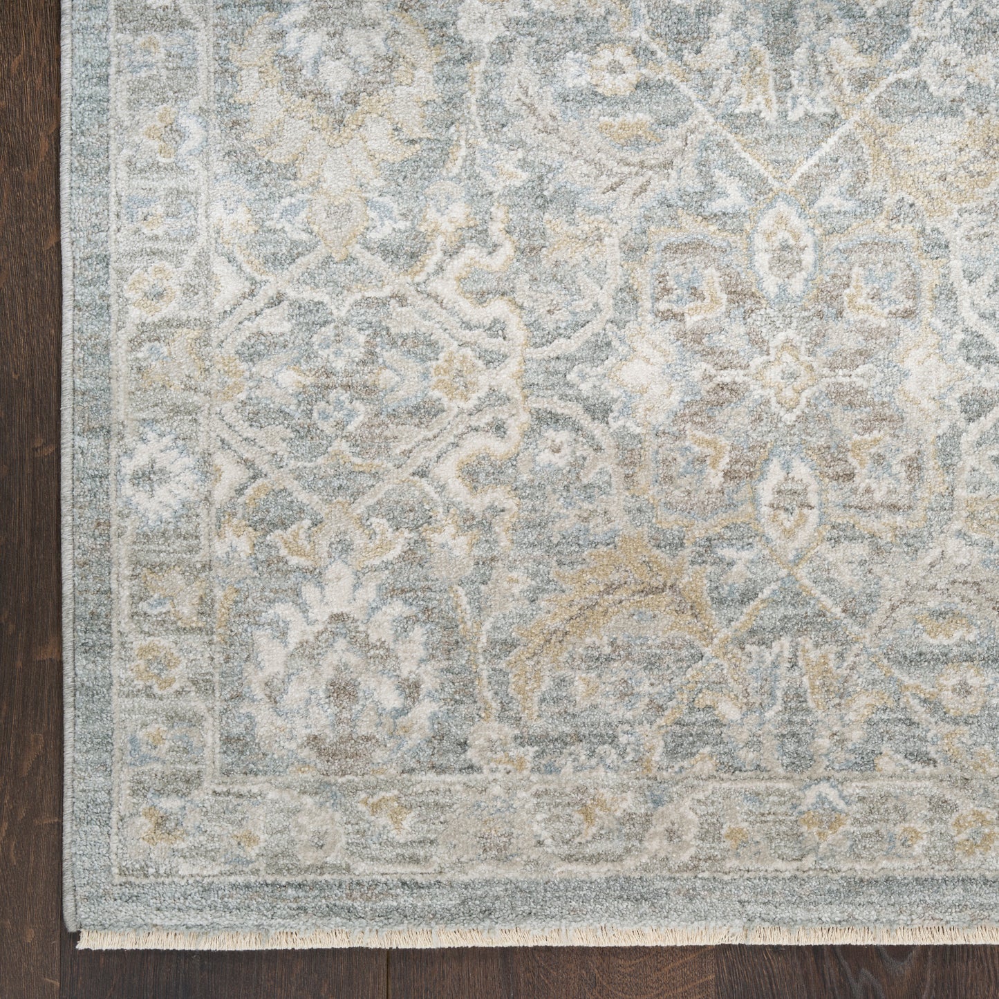 Nourison Envy 5'3" x 7'10" Blue Silver Vintage Indoor Rug