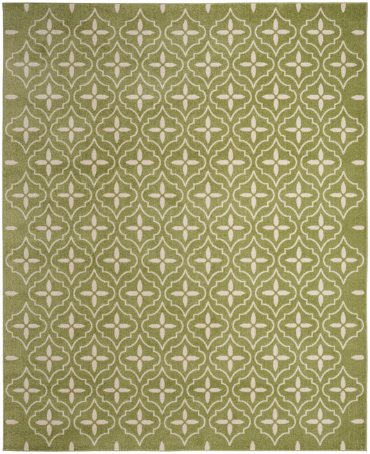 Nourison Nourison Essentials 6' x 9' Green Ivory Modern Rug
