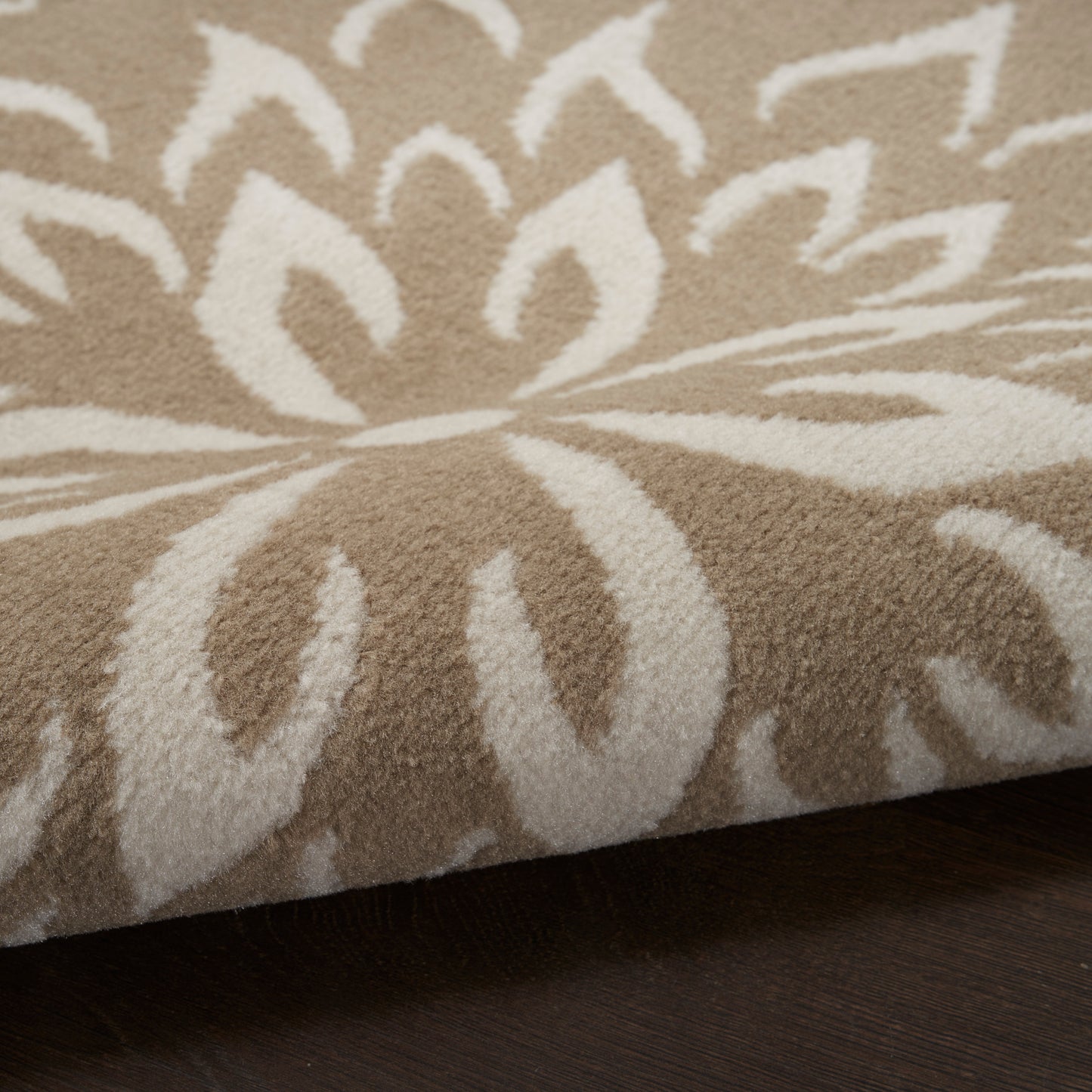 Nourison Jubilant 2'3" x 7'3" Taupe Farmhouse Indoor Rug