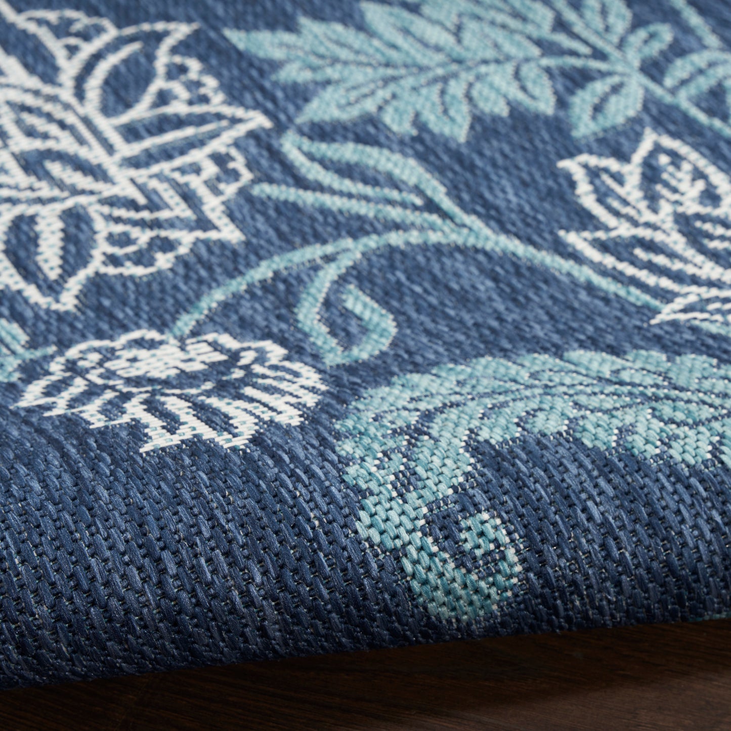 Nourison Garden Oasis 8' x 10' Navy Tropical Rug