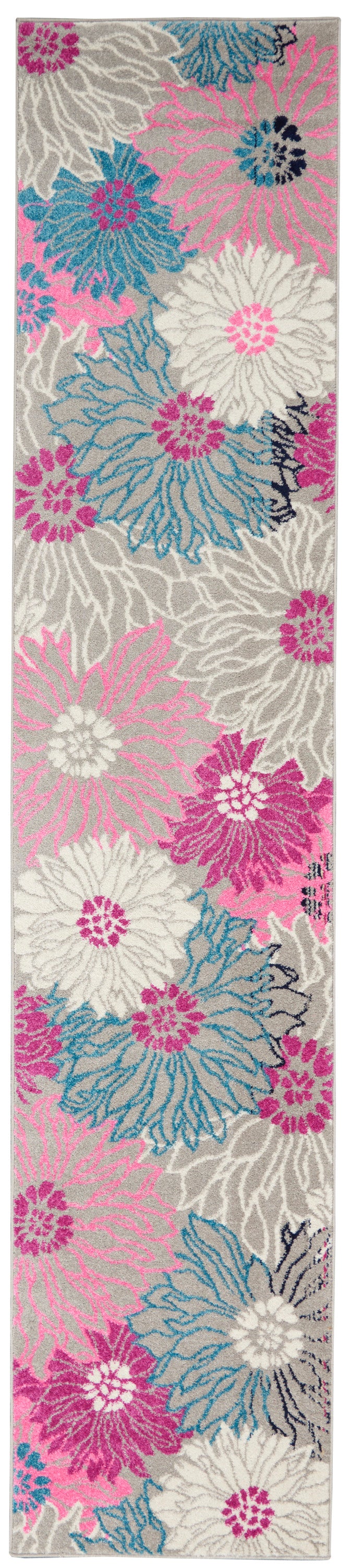 Nourison Passion 2'2" x 10' Grey Contemporary Indoor Rug