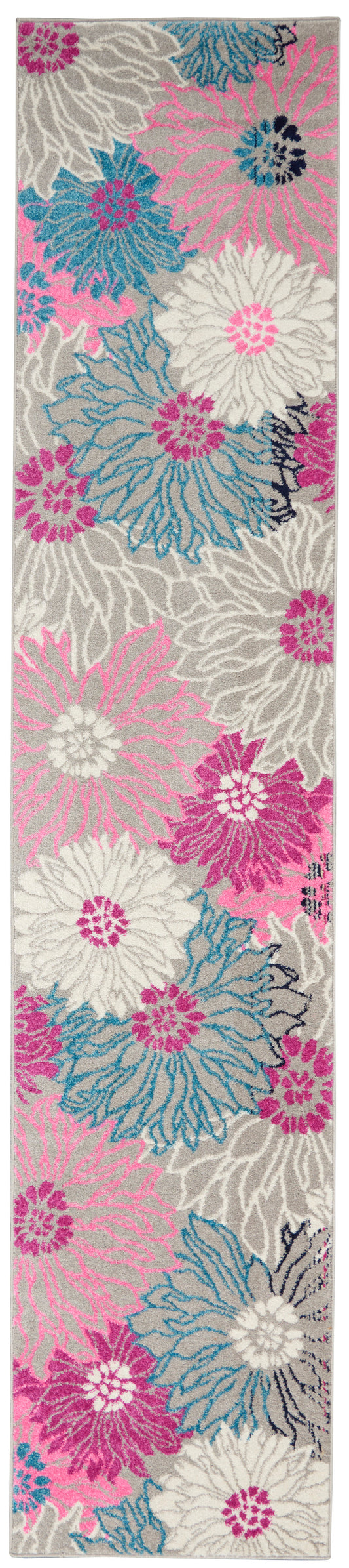 Nourison Passion 2'2" x 10' Grey Contemporary Indoor Rug