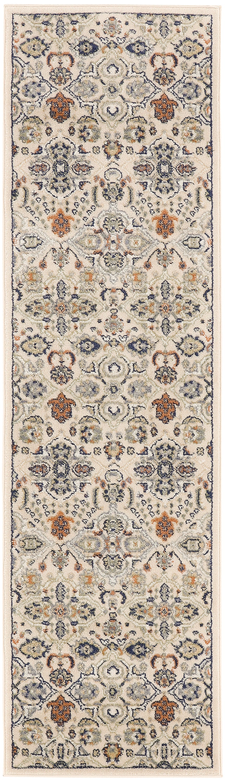Nourison Allur 2'3" x 7'6" Beige Bohemian Indoor Rug
