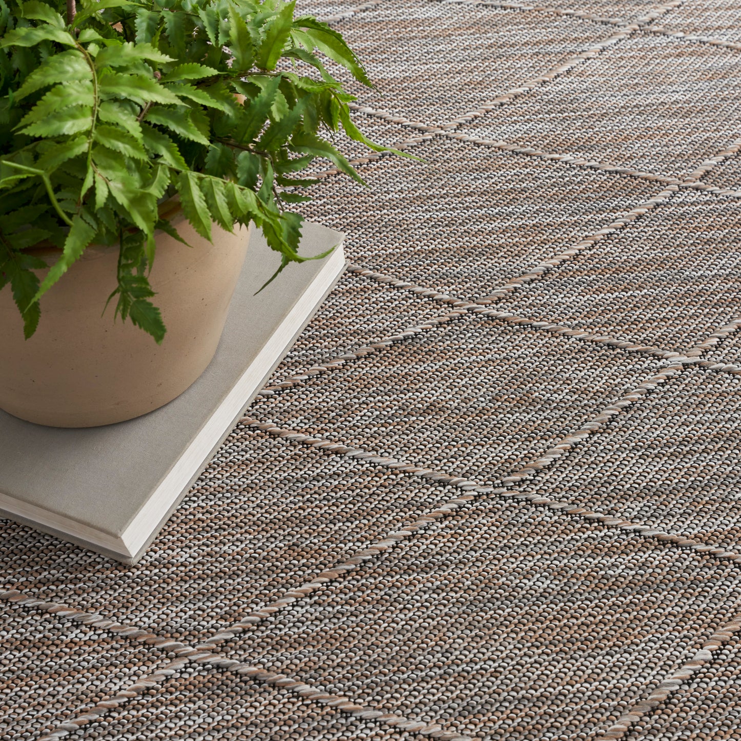 Nourison Washable Solutions 8' x 10' Grey/Mocha Modern Rug