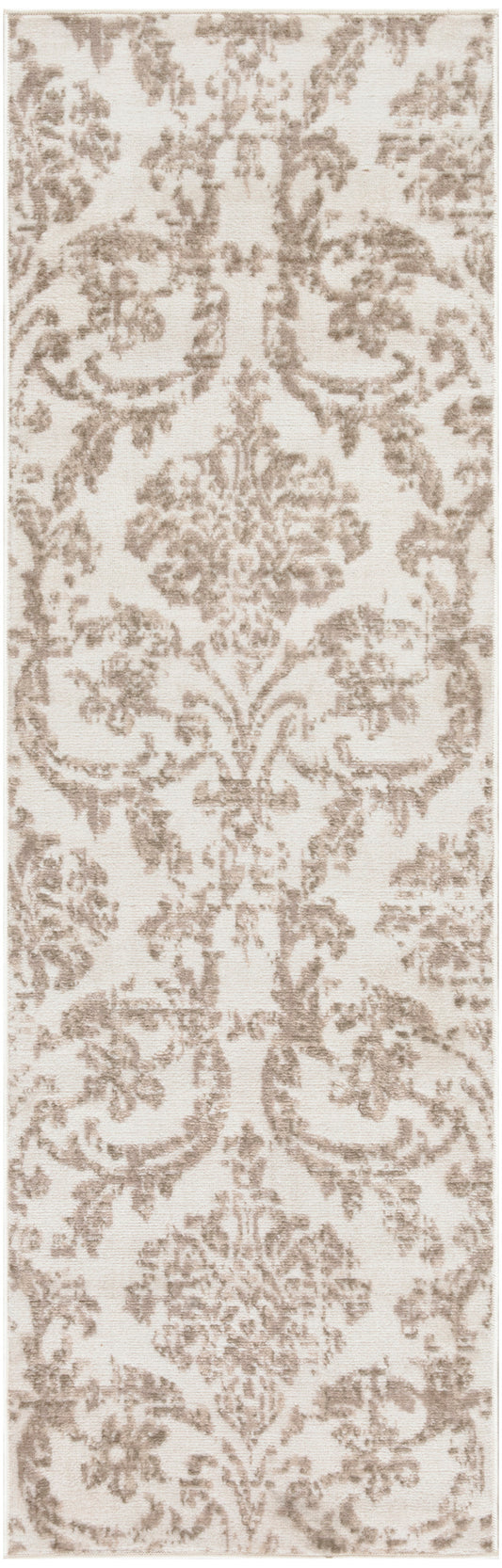 Nourison Jubilant 2'3" x 7'3" Ivory Beige Vintage Indoor Rug