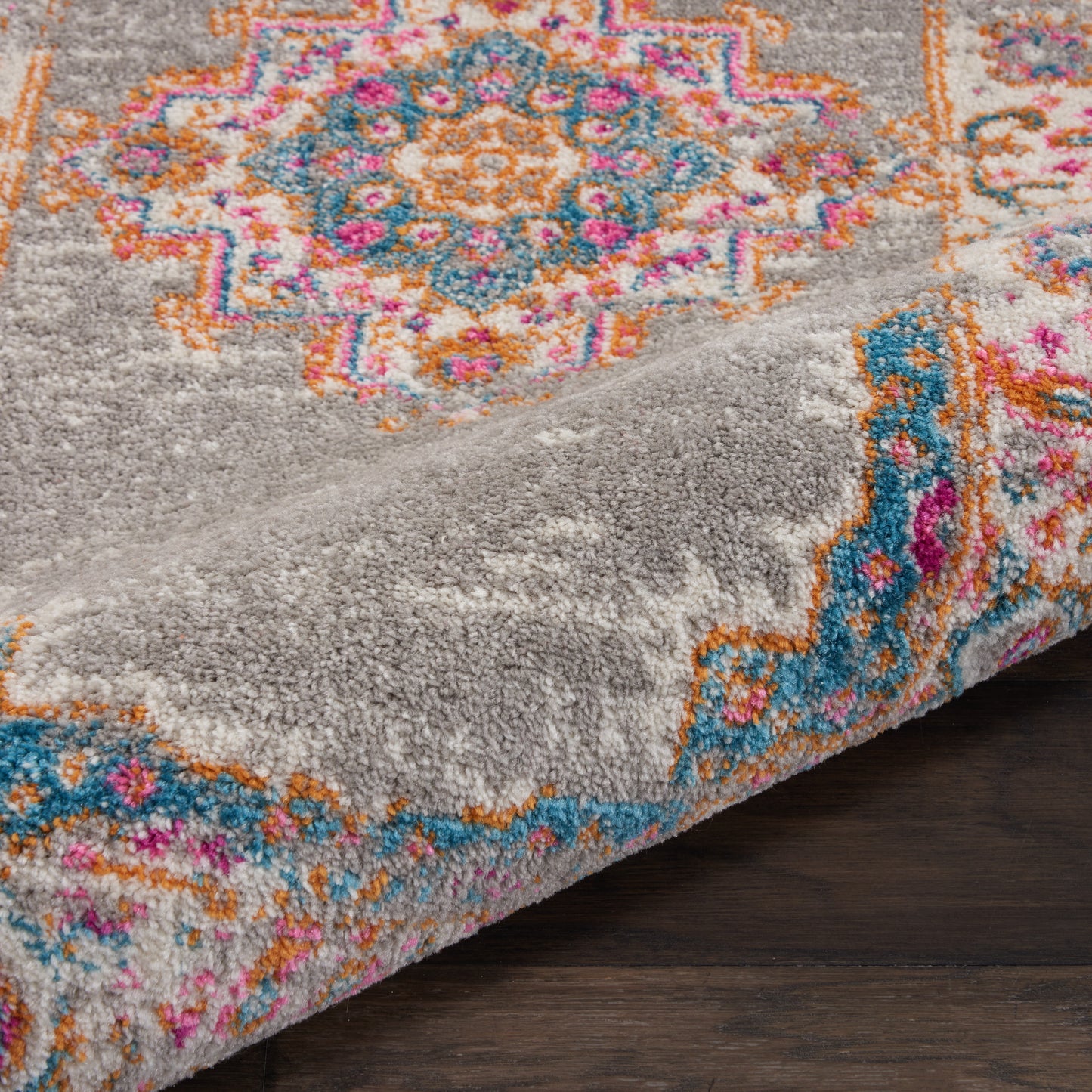 Nourison Passion 1'10" x 2'10" Grey Bohemian Indoor Rug