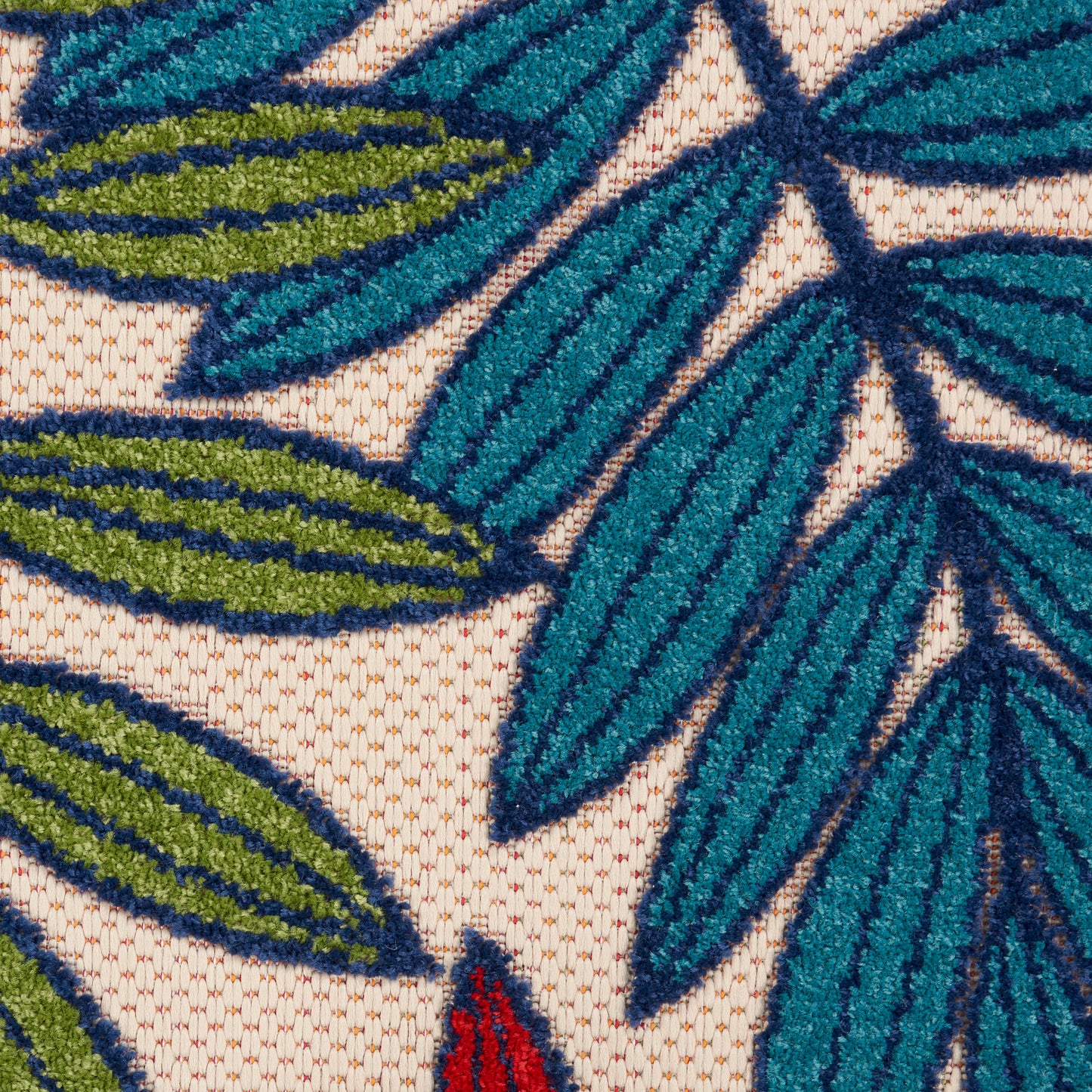 Nourison Aloha 2'3" x 8' Multicolor Tropical Rug