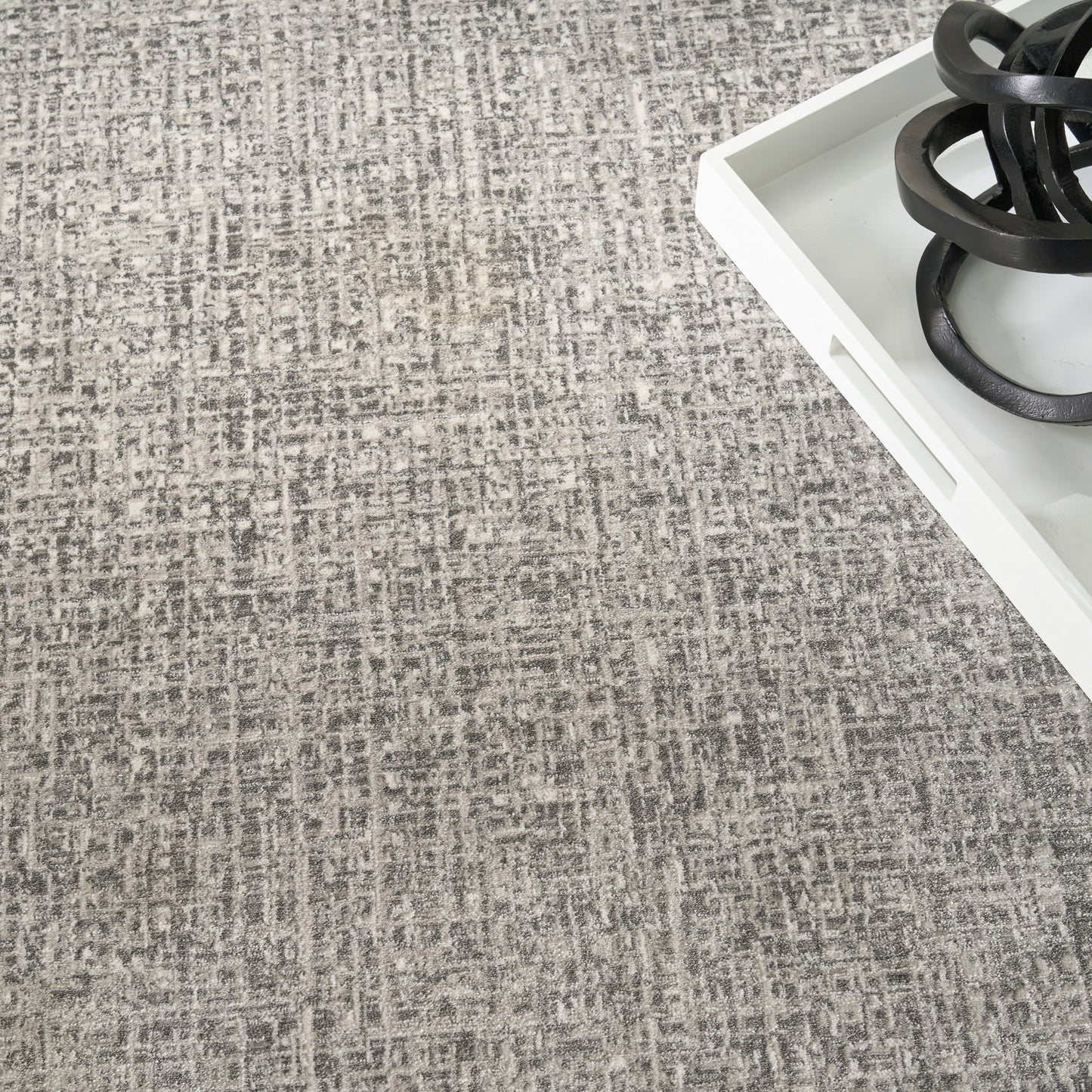 DKNY Grand Street 6' x 9' Light Grey Modern Indoor Rug