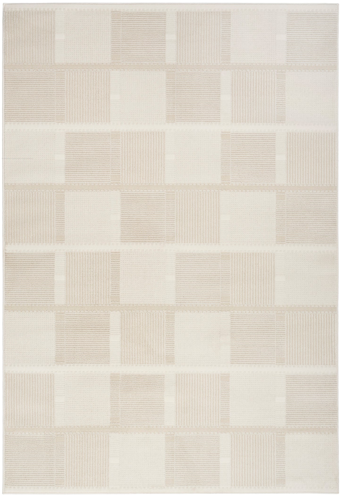 Nourison Nordic 5' x 7' Ivory Beige Modern Indoor Rug