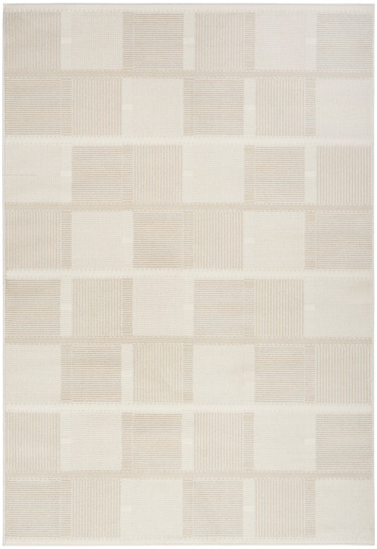 Nourison Nordic 5' x 7' Ivory Beige Modern Indoor Rug