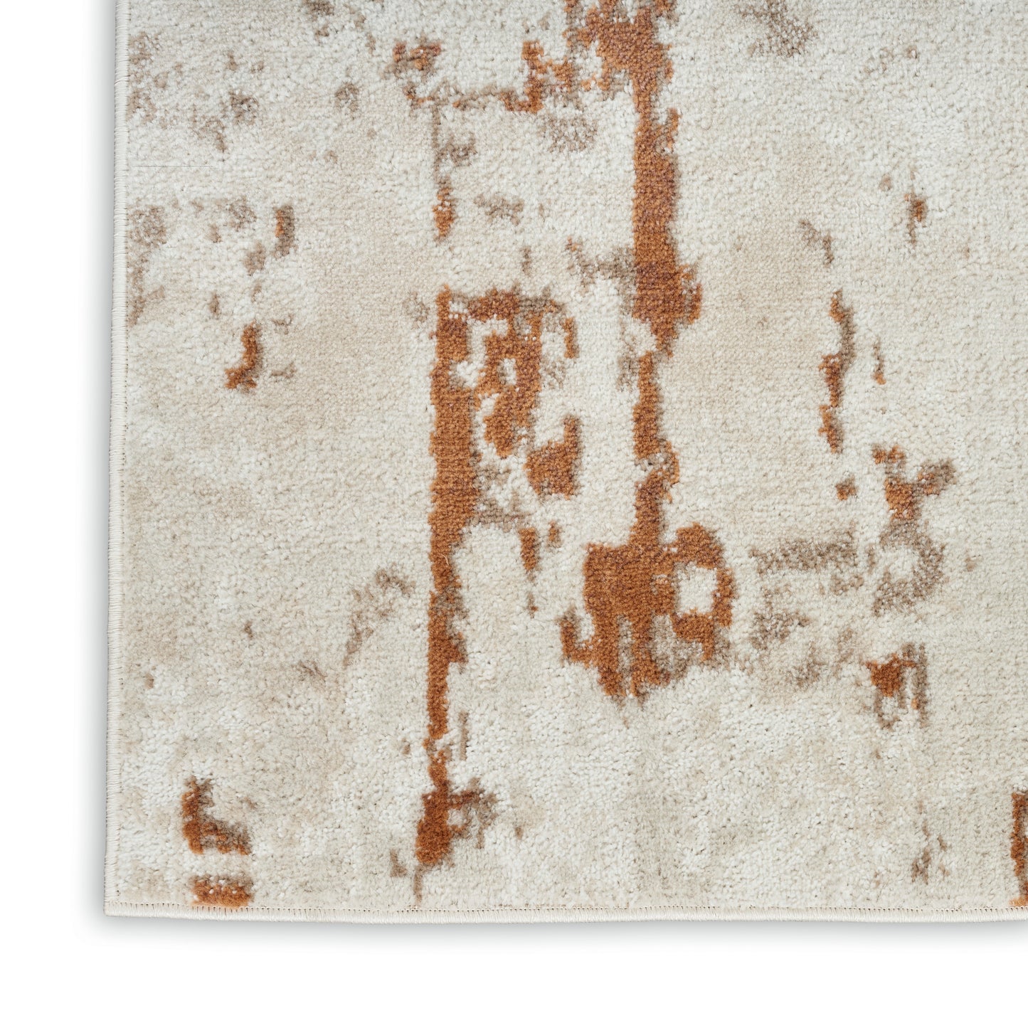 Nourison Quarry 7'10" x 9'10" Ivory Rust Modern Indoor Rug
