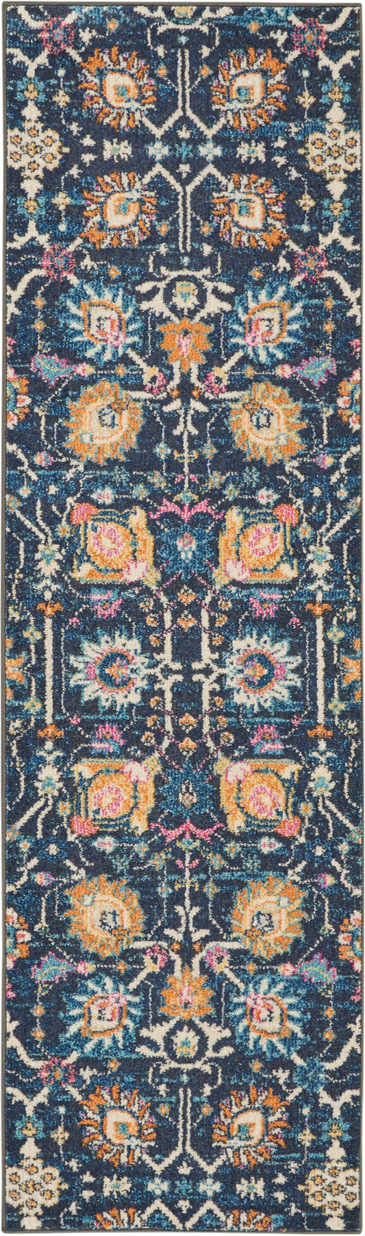 Nourison Passion 2'2" x 7'6" Navy Bohemian Indoor Rug