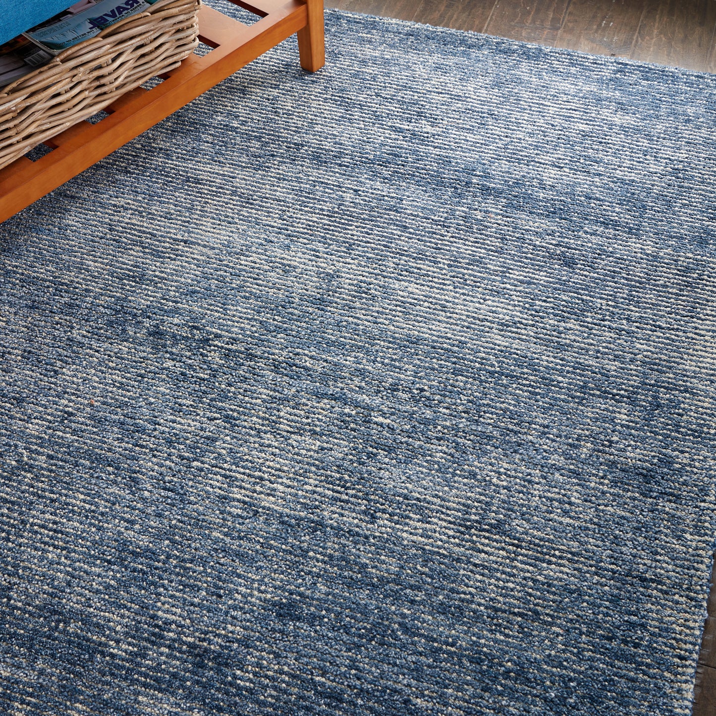 Nourison Weston 3'9" x 5'9" Aegean Blue Modern Indoor Rug