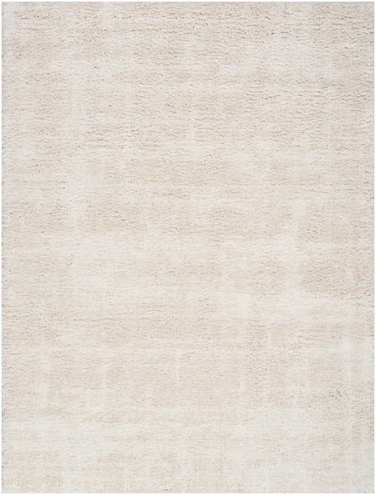 Nourison Modern Shag 3'11" x 5'11" Ivory Beige Modern Indoor Rug