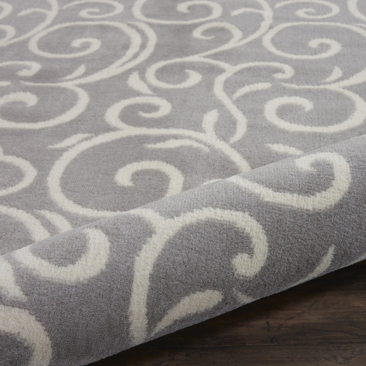 Nourison Grafix 3'9" x 5'9" Grey Contemporary Indoor Rug