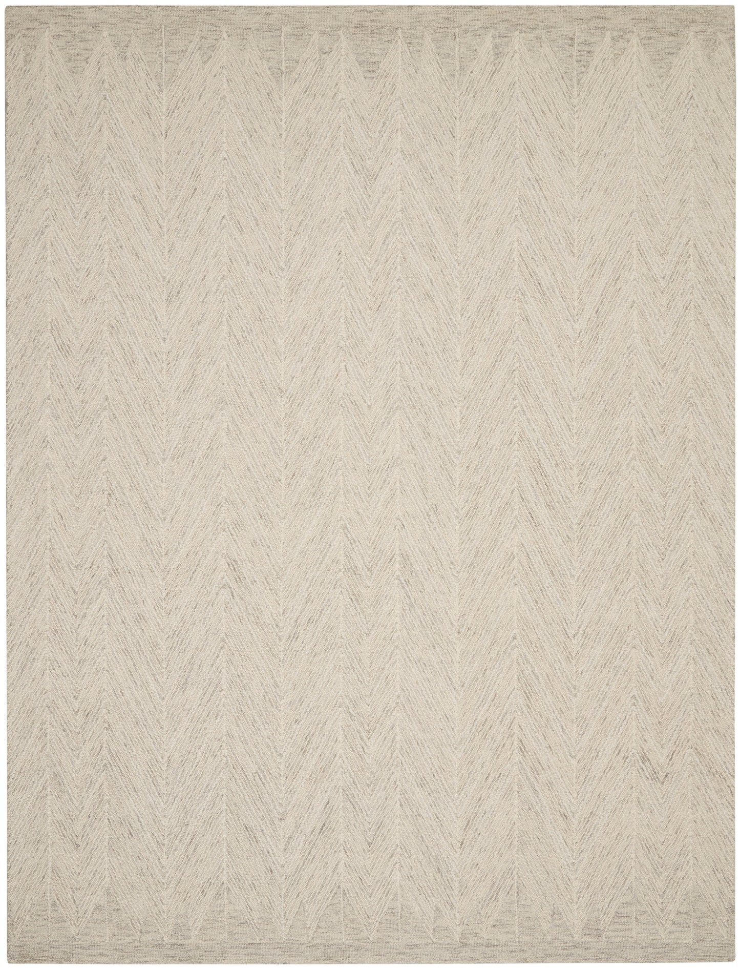 Nourison Interlock 8' x 10'6" Ivory/Grey Modern Indoor Rug