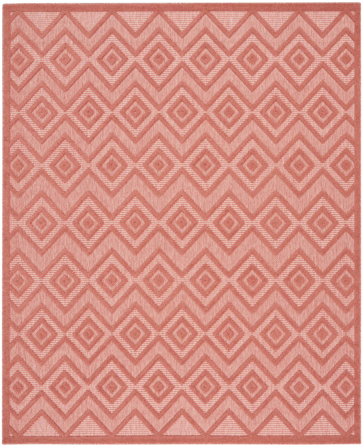 Nourison Versatile 7' x 10' Coral Orange Modern Rug