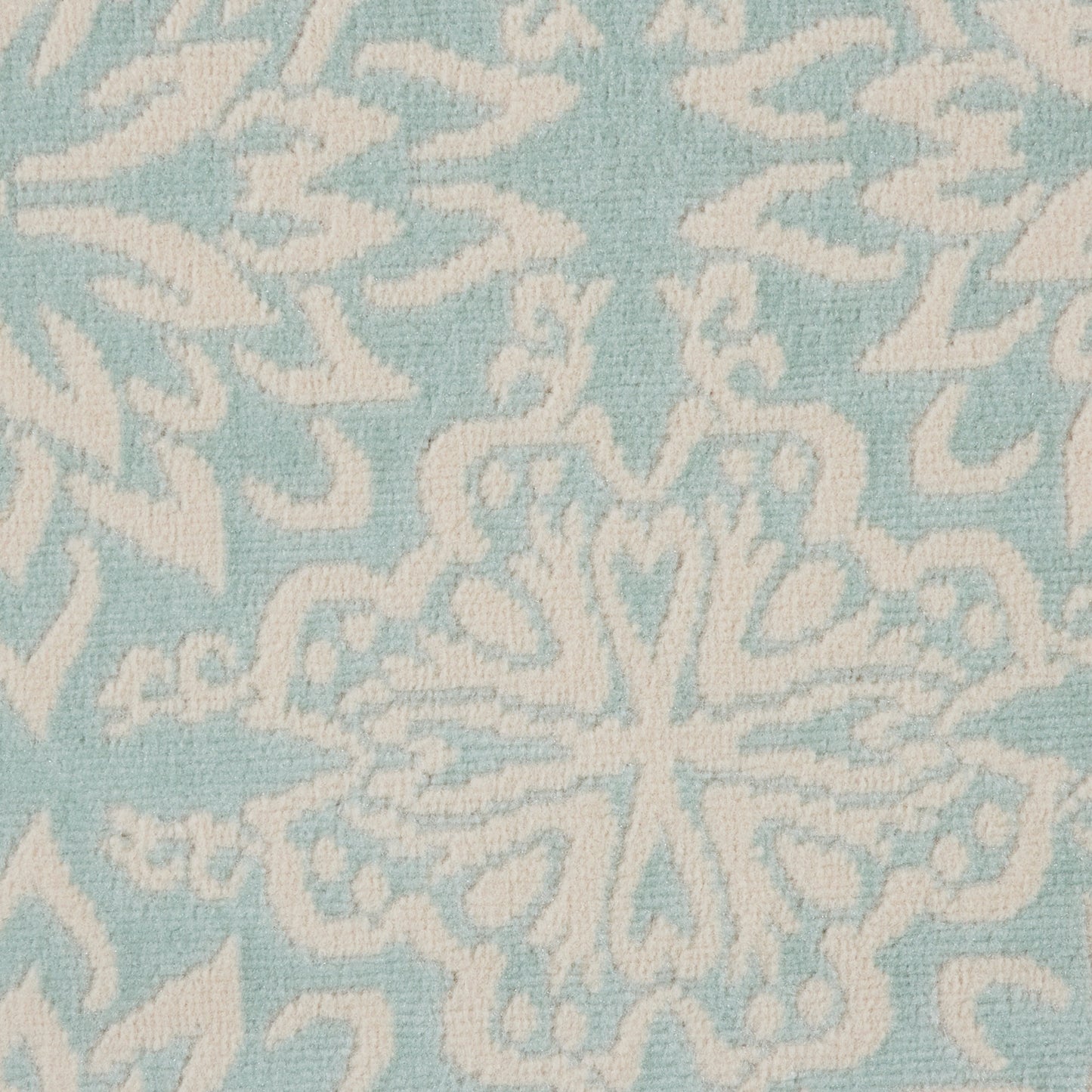 Nourison Jubilant 5'3" x Round Ivory Green Farmhouse Indoor Rug