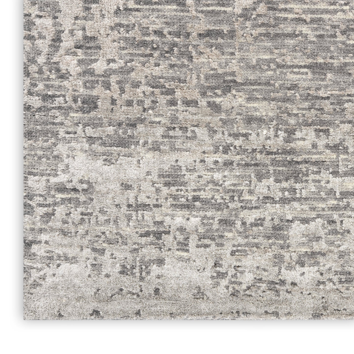 Nourison Luna 8'6" x 11'6" Grey Silver Modern Indoor Rug