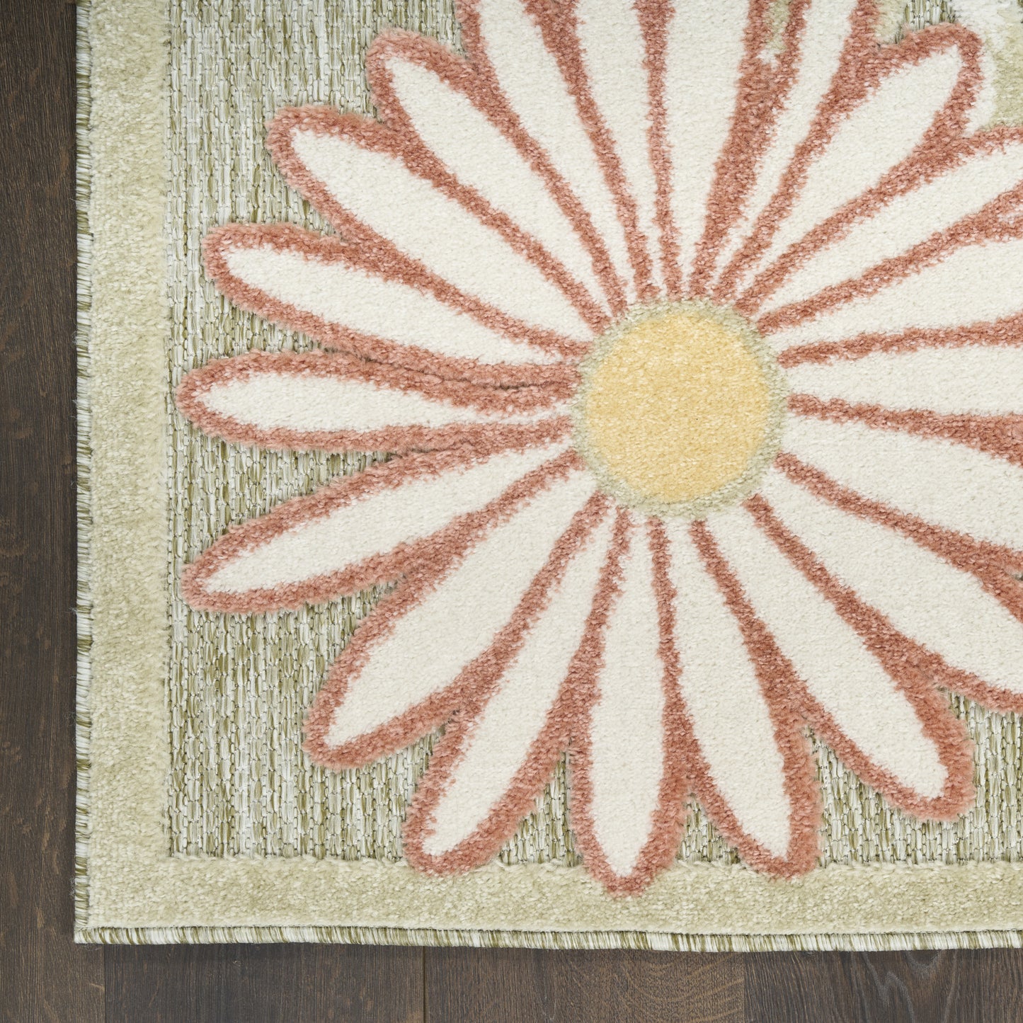 Nourison Aloha 9' x 12' Sage Rose Outdoor Rug