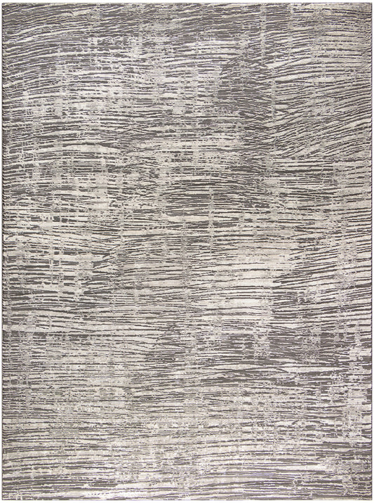 Nourison Sustainable Trends 9' x 12' Ivory Grey Modern Indoor Rug