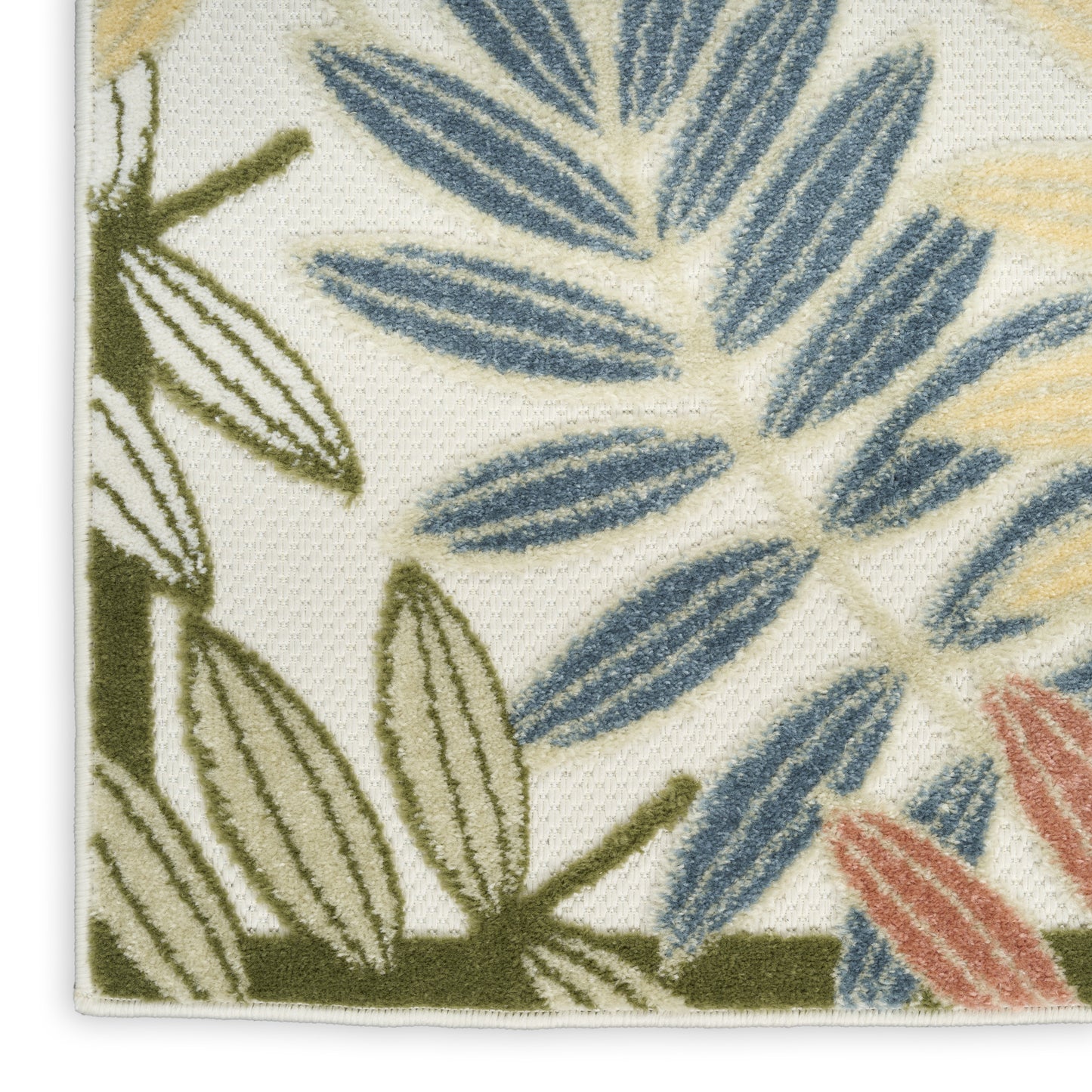 Nourison Aloha 2'8" x 4' Ivory Rose Modern Rug