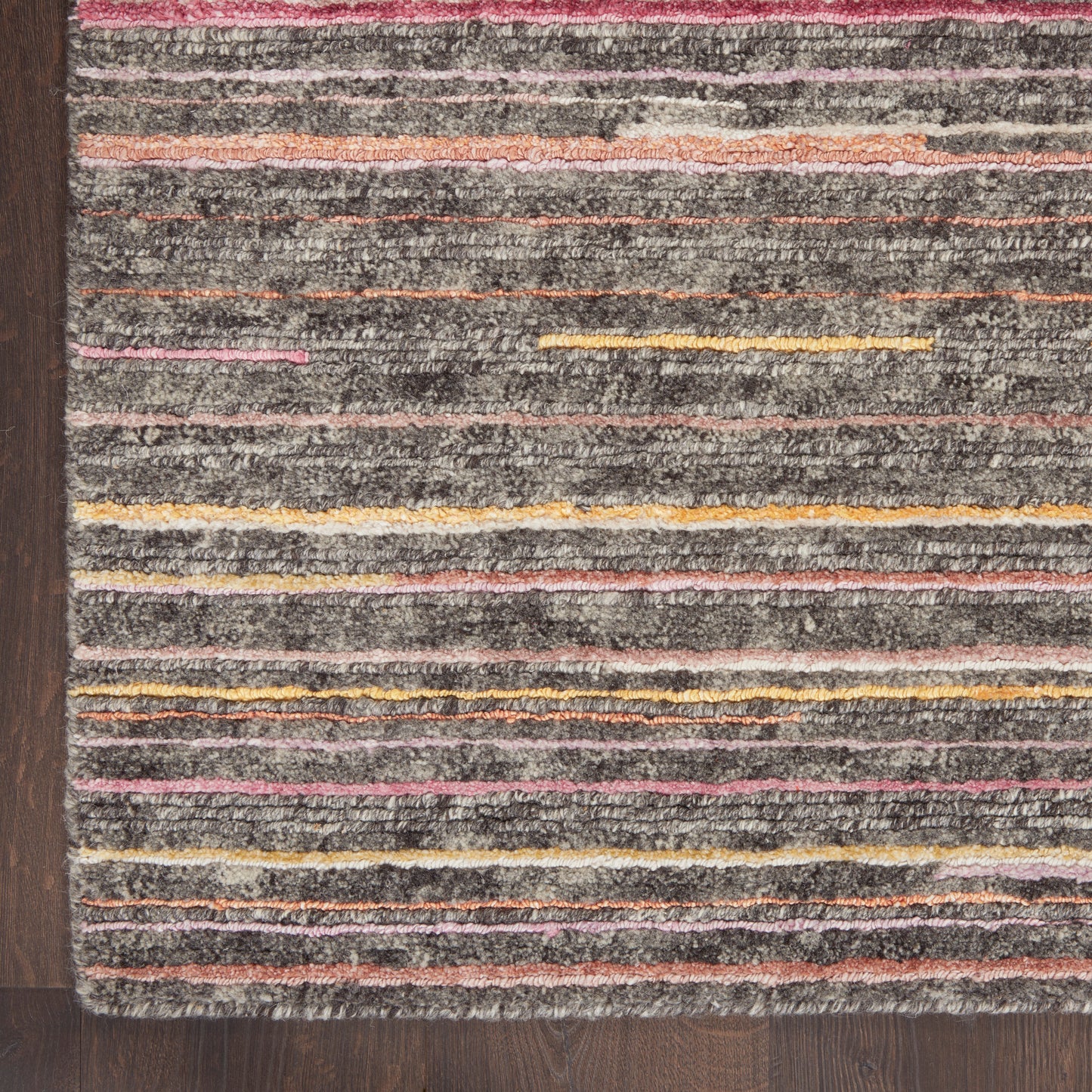 Nourison Plateau 7'9" x 9'9" Grey Flame Modern Indoor Rug