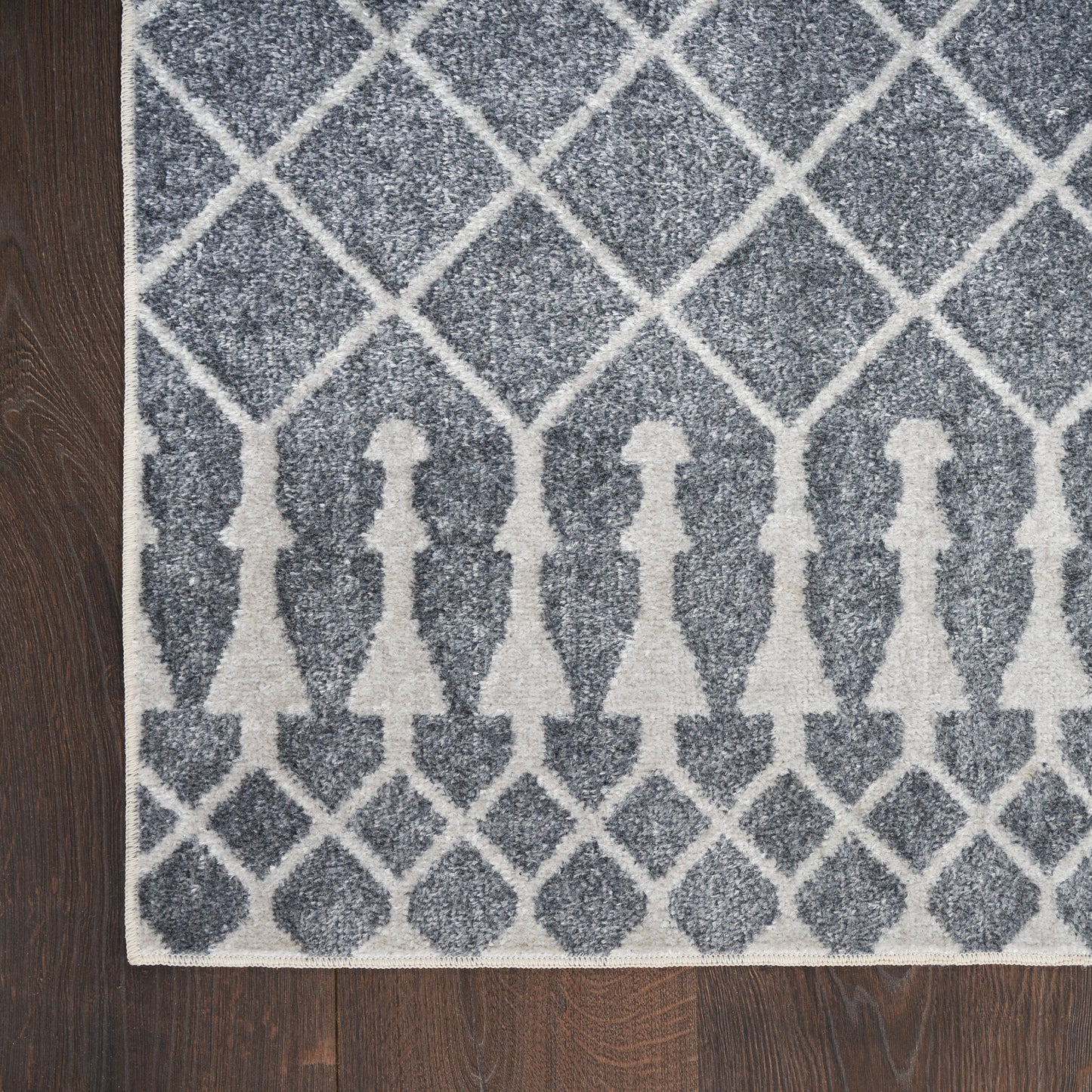 Nourison Astra Machine Washable 9' x 12' Denim Bohemian Indoor Rug