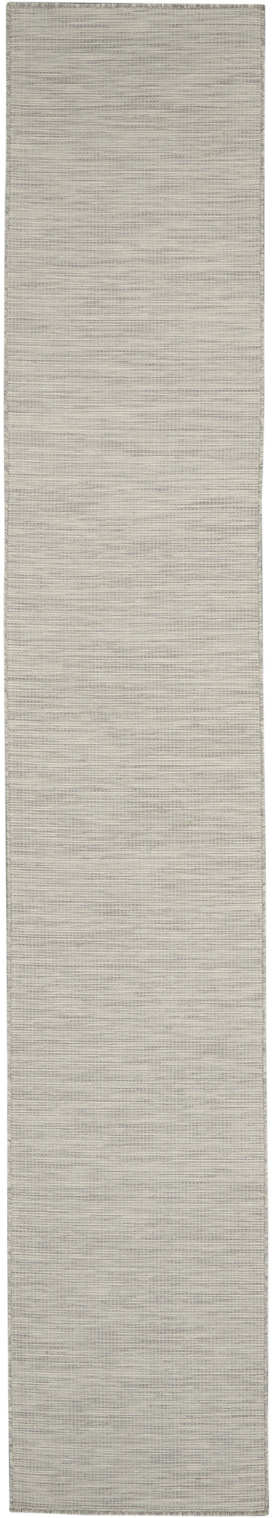 Nourison Positano 2'2" x 12' Light Grey Modern Rug