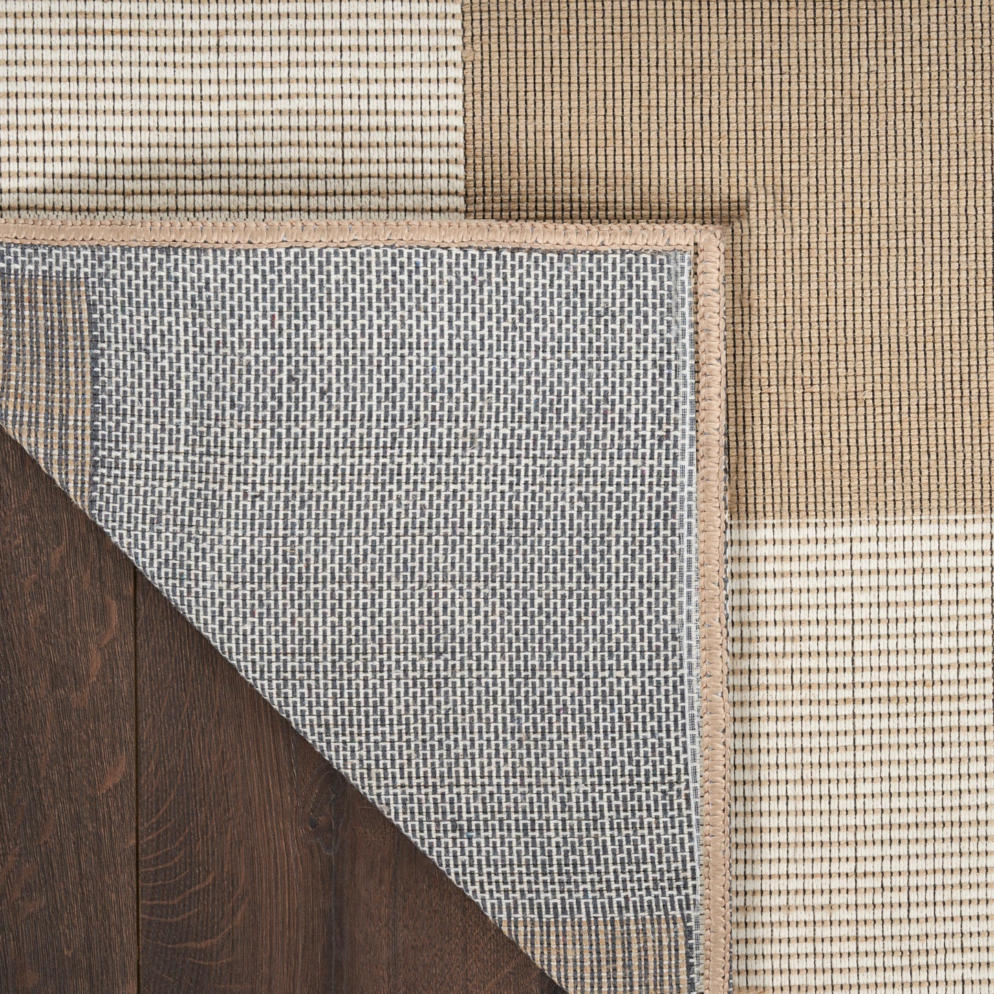 Nourison Washable Modern Jute 7'10" x 9'10" Natural Ivory Modern Indoor Rug
