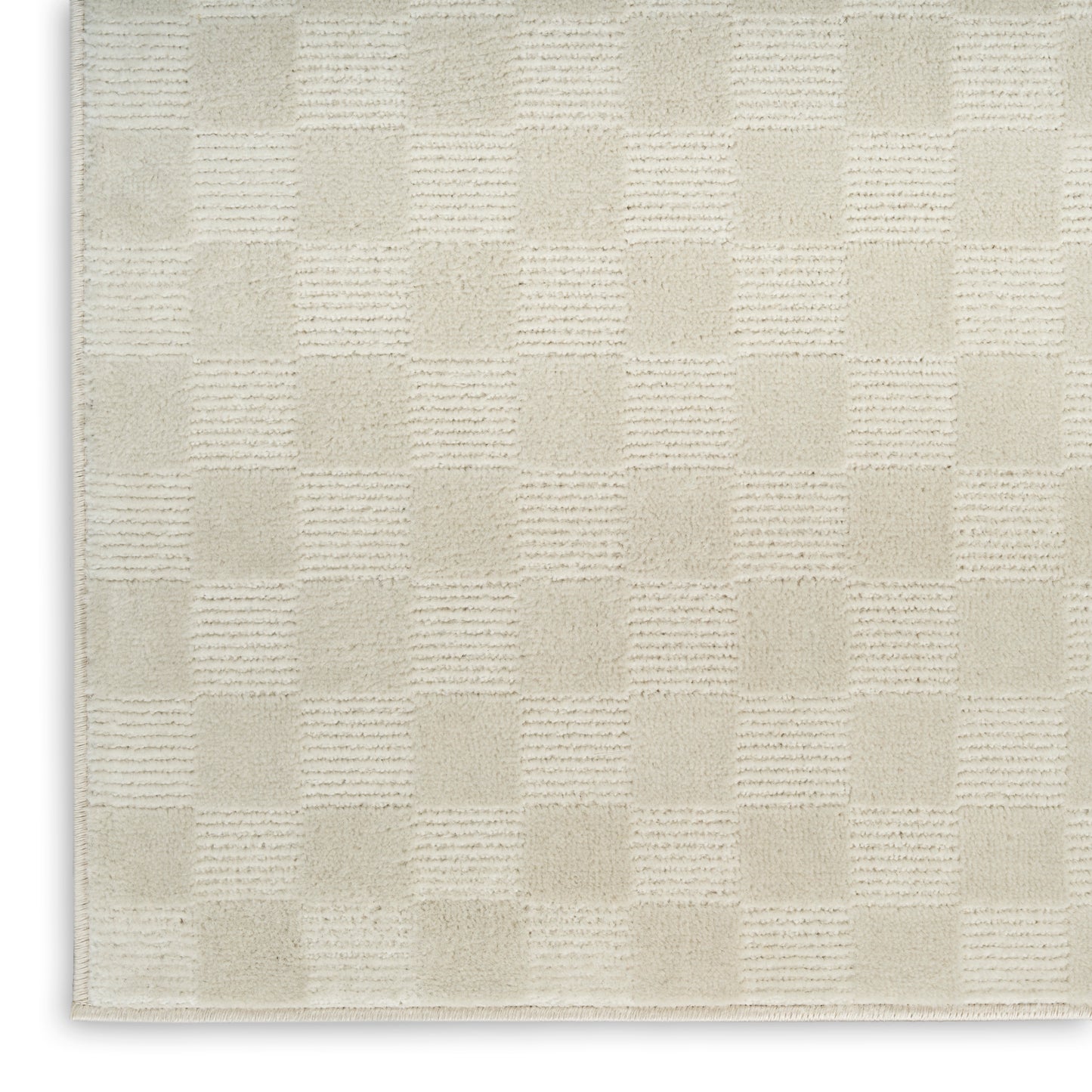 Nourison Serenity Home 5'3" x 7'3" Ivory Modern Indoor Rug