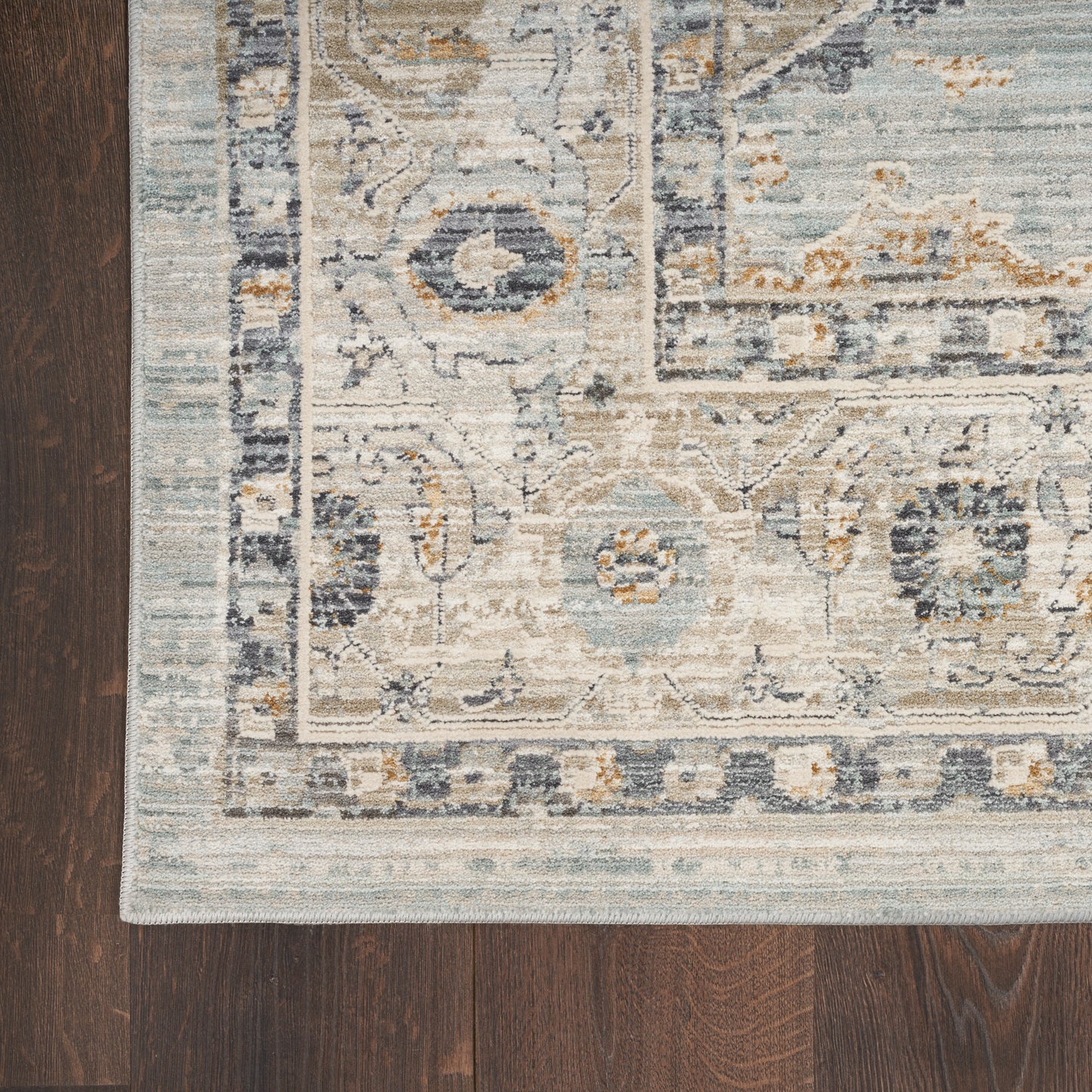 Nourison Lynx 2'3" x 12' Light Blue Vintage Indoor Rug