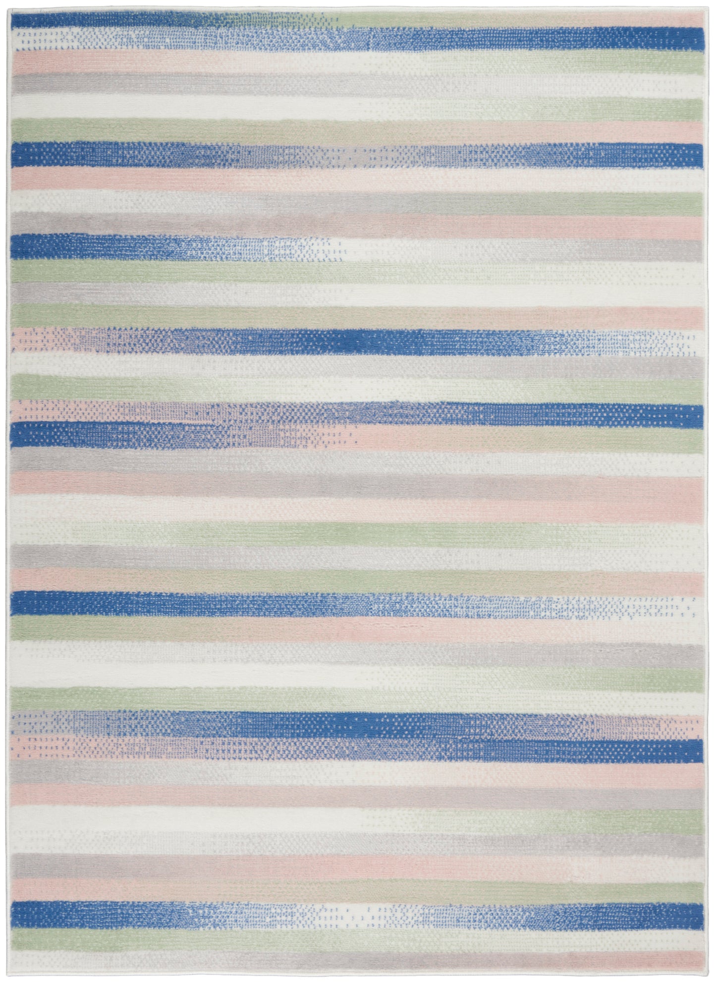 Nourison Whimsicle 6' x 9' Ivory Multicolor Modern Indoor Rug