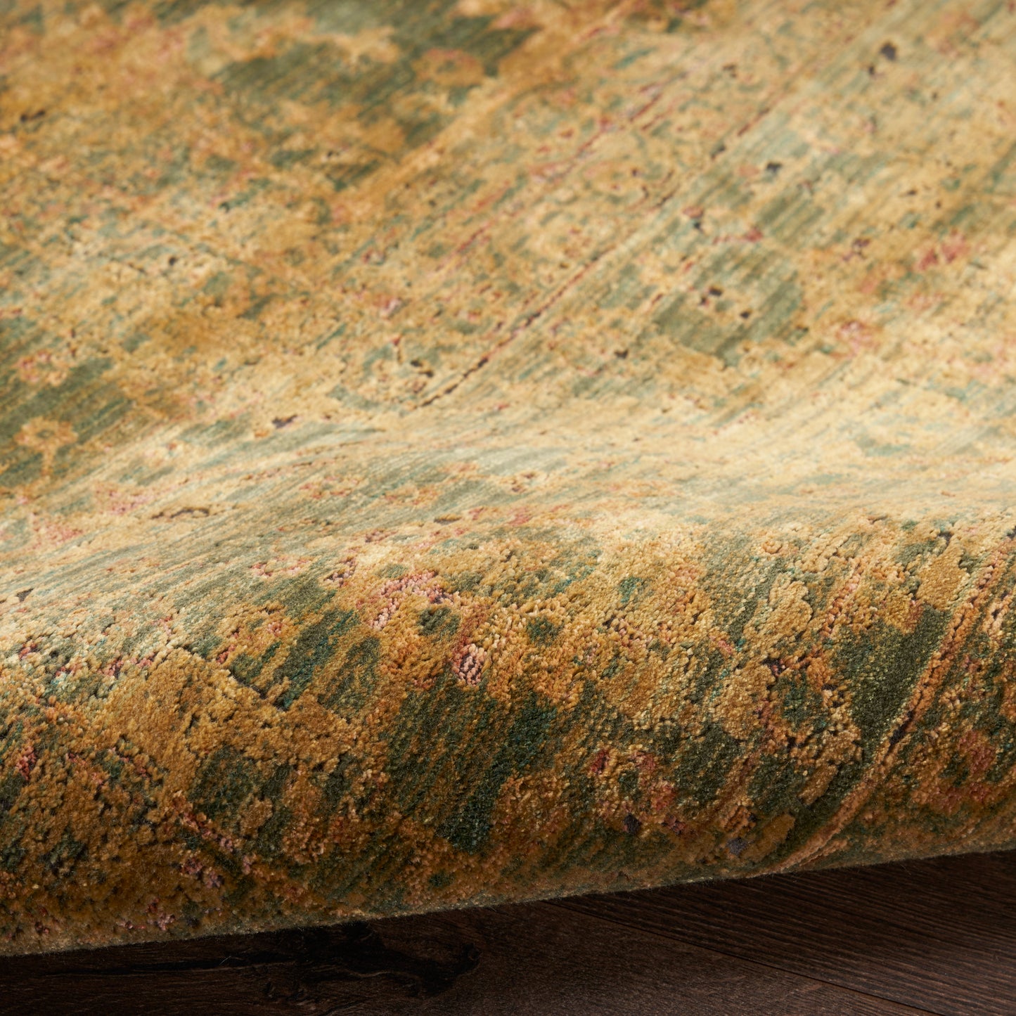 Nourison Luxurious 2' x 3' Olive Vintage Indoor Rug