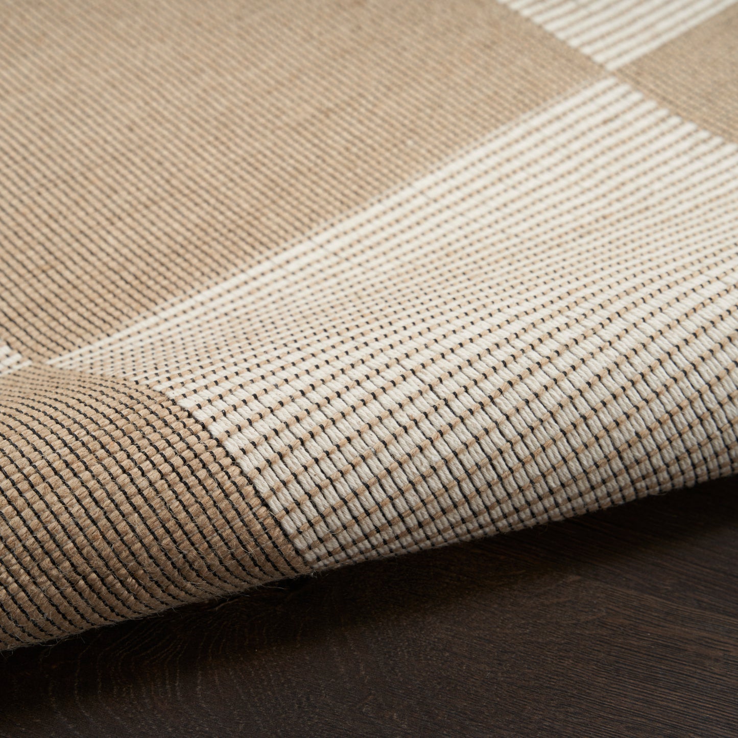 Nourison Washable Modern Jute 3'11" x 5'11" Natural Ivory Modern Indoor Rug
