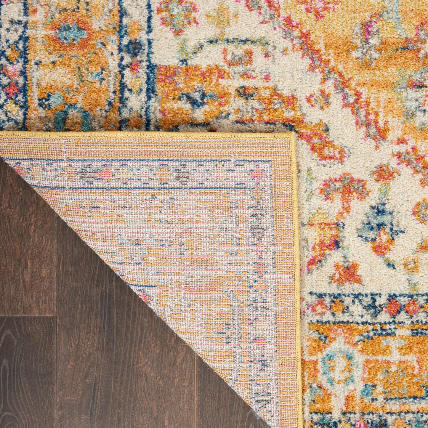 Nourison Passion 2'2" x 7'6" Ivory/Yellow Bohemian Indoor Rug