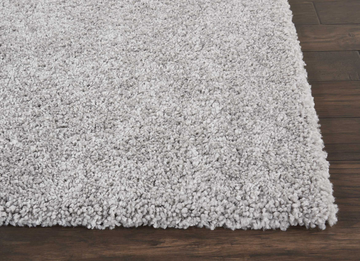 Nourison Malibu Shag 2'2" x 9'10" Silver Grey Shag Indoor Rug