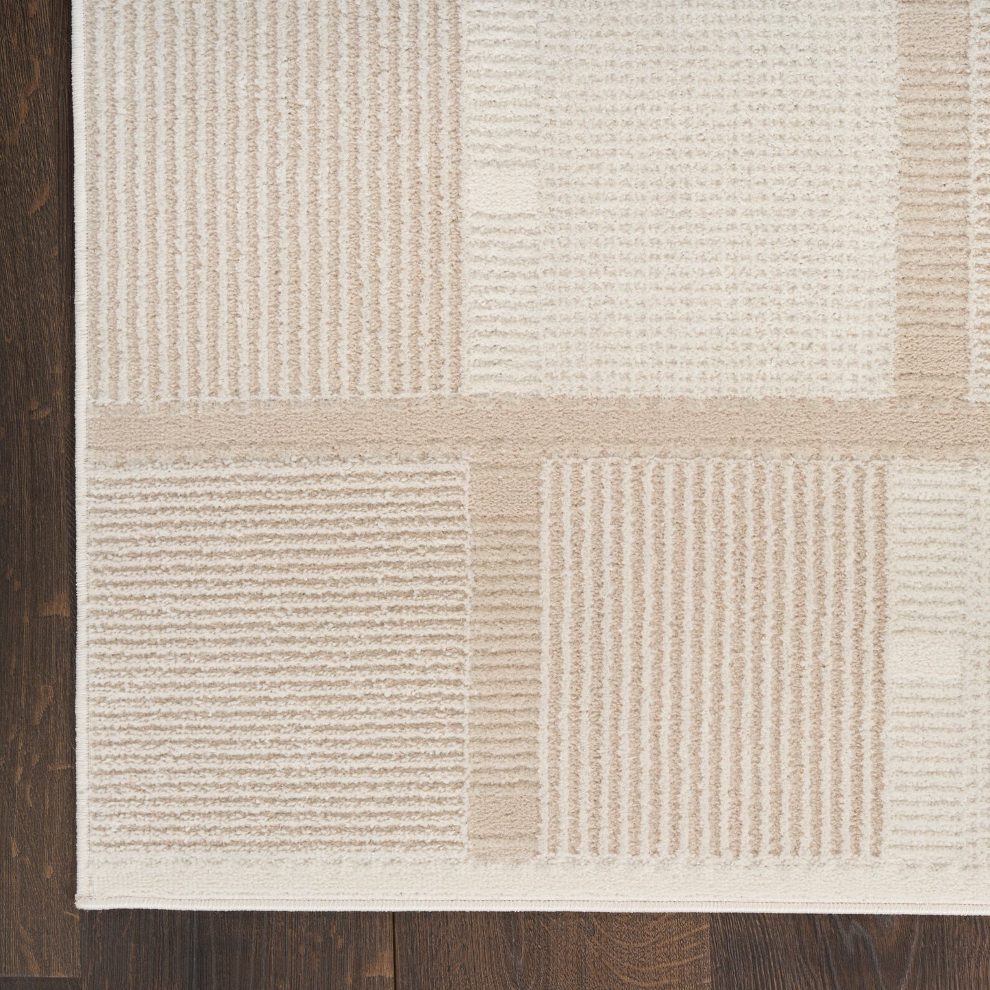 Nourison Nordic 4' x 6' Ivory Taupe Modern Indoor Rug