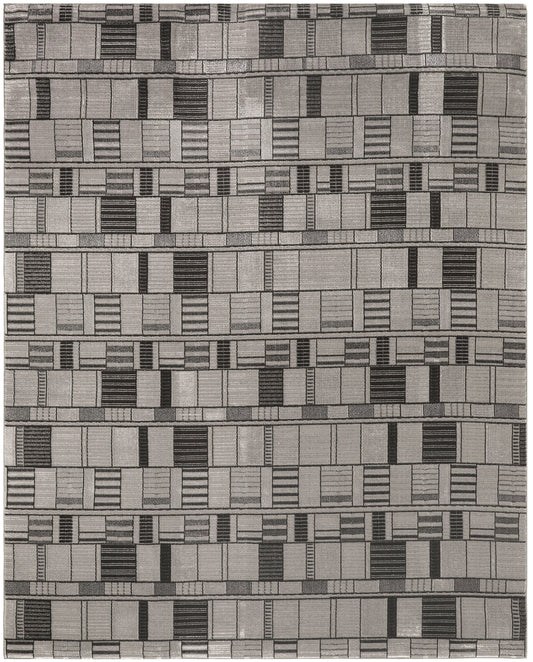 Nourison Nordic 8' x 10' Black Grey Modern Indoor Rug