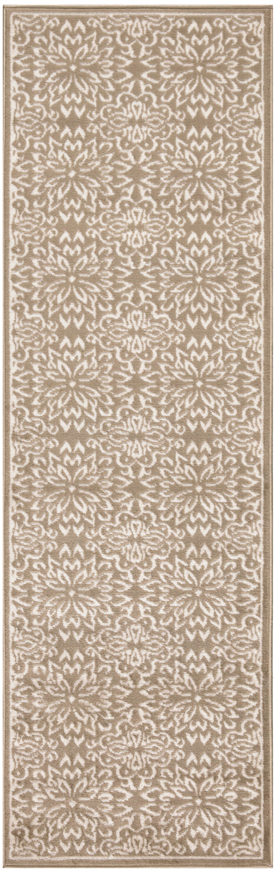 Nourison Jubilant 2' x 6' Taupe Farmhouse Indoor Rug