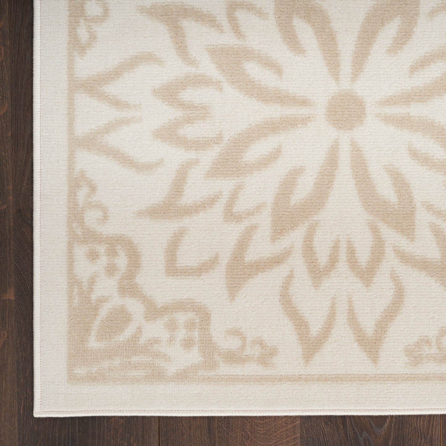 Nourison Jubilant 7' x 10' Ivory Beige Farmhouse Indoor Rug