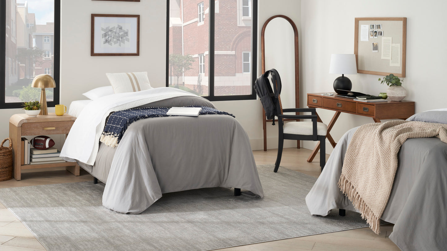 Nourison Serenity Home 9' x 12' Light Grey Modern Indoor Rug