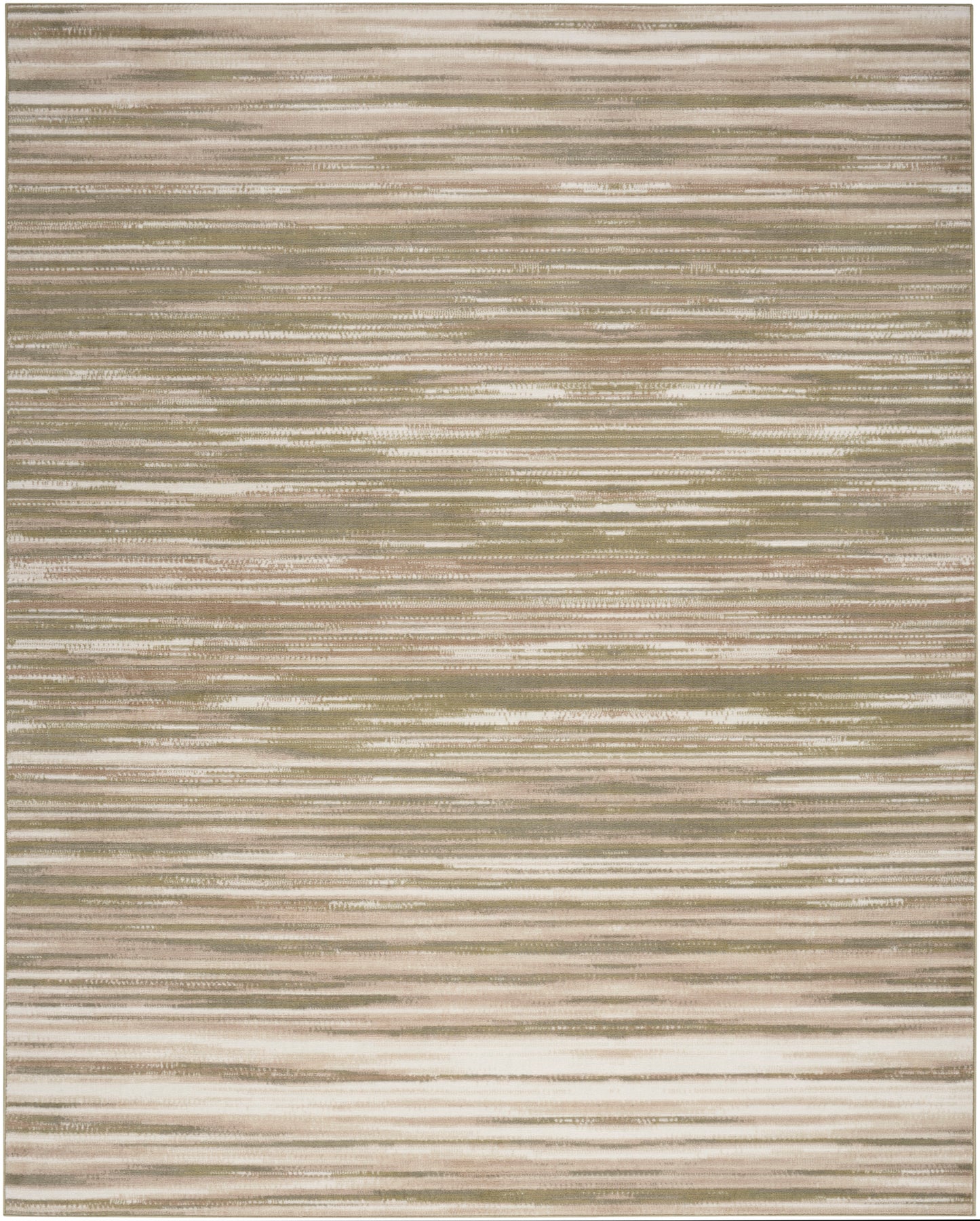 Nourison Jubilant 7'10" x 9'10" Green Ivory Modern Indoor Rug