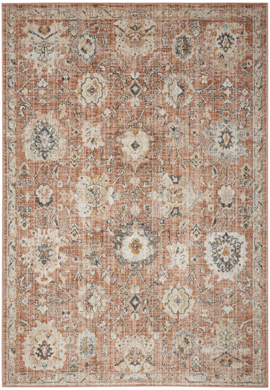 Nourison Oushak Home 6' x 9' Rust Vintage Indoor Rug