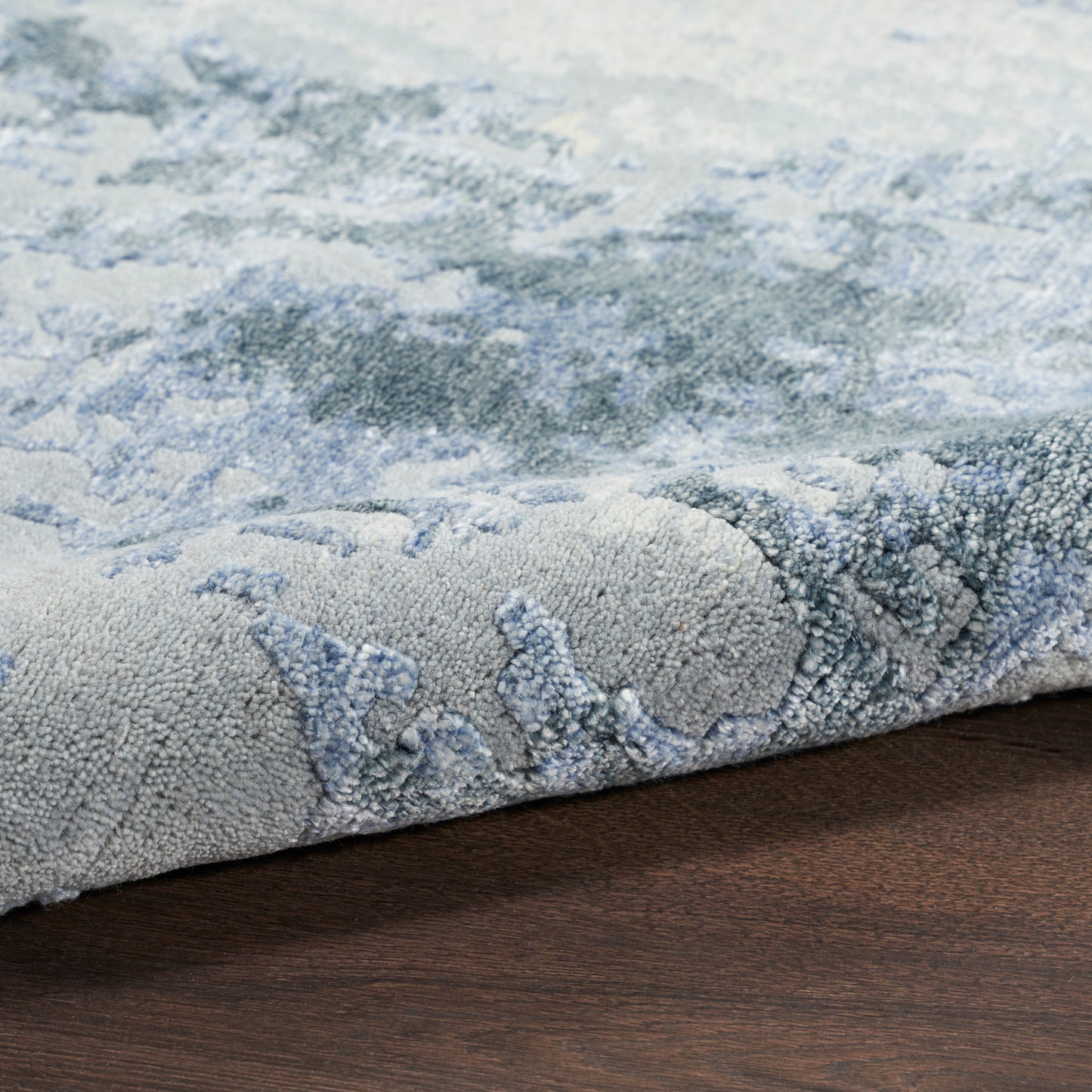 Nourison Silk Shadows 8'6" x 11'6" Blue Sky Modern Indoor Rug