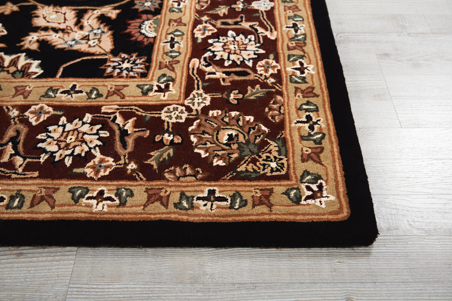Nourison Nourison 2000 5'6" x 8'6" Black Traditional Indoor Rug