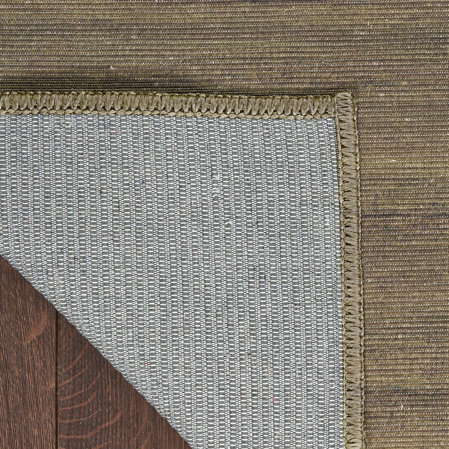 Nourison Washable Essentials 2' x 6' Green Modern Indoor Rug
