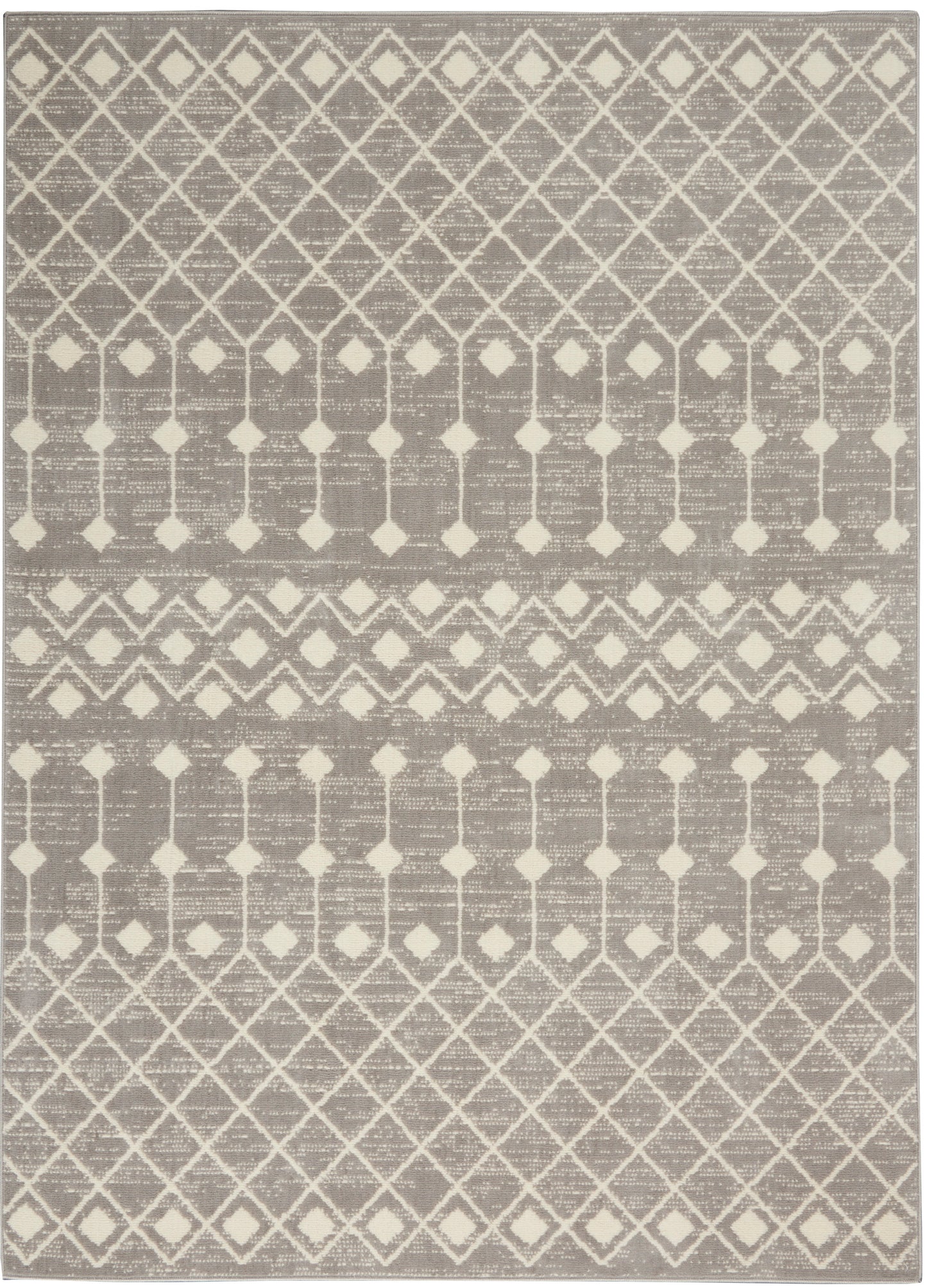 Nourison Grafix 6' x 9' Grey Bohemian Indoor Rug
