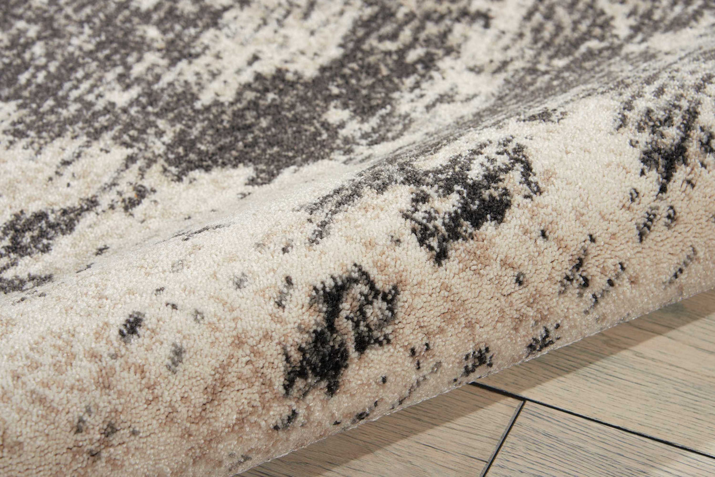 Nourison Maxell 3'10" x 5'10" Ivory/Grey Modern Indoor Rug