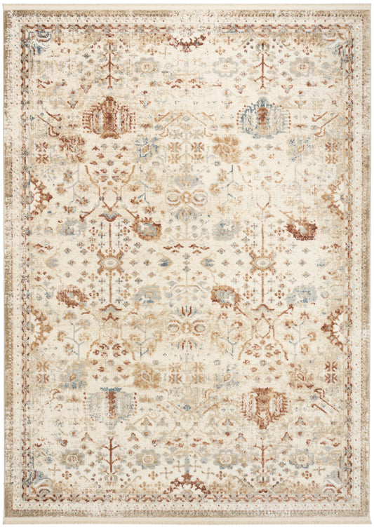 Nourison Pardis 5'3" x 7' Ivory Rust Vintage Indoor Rug